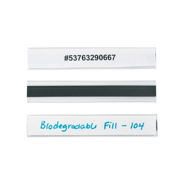 Bsc Preferred 1 x 6'' Hol-Dex Magnetic Plastic Label Holders, 12PK BUY00019280 - main
